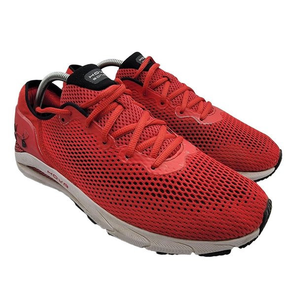 Under Armour HOVR Sonic 4 Mens 11 Running Shoes Size 11 Red White Athletic